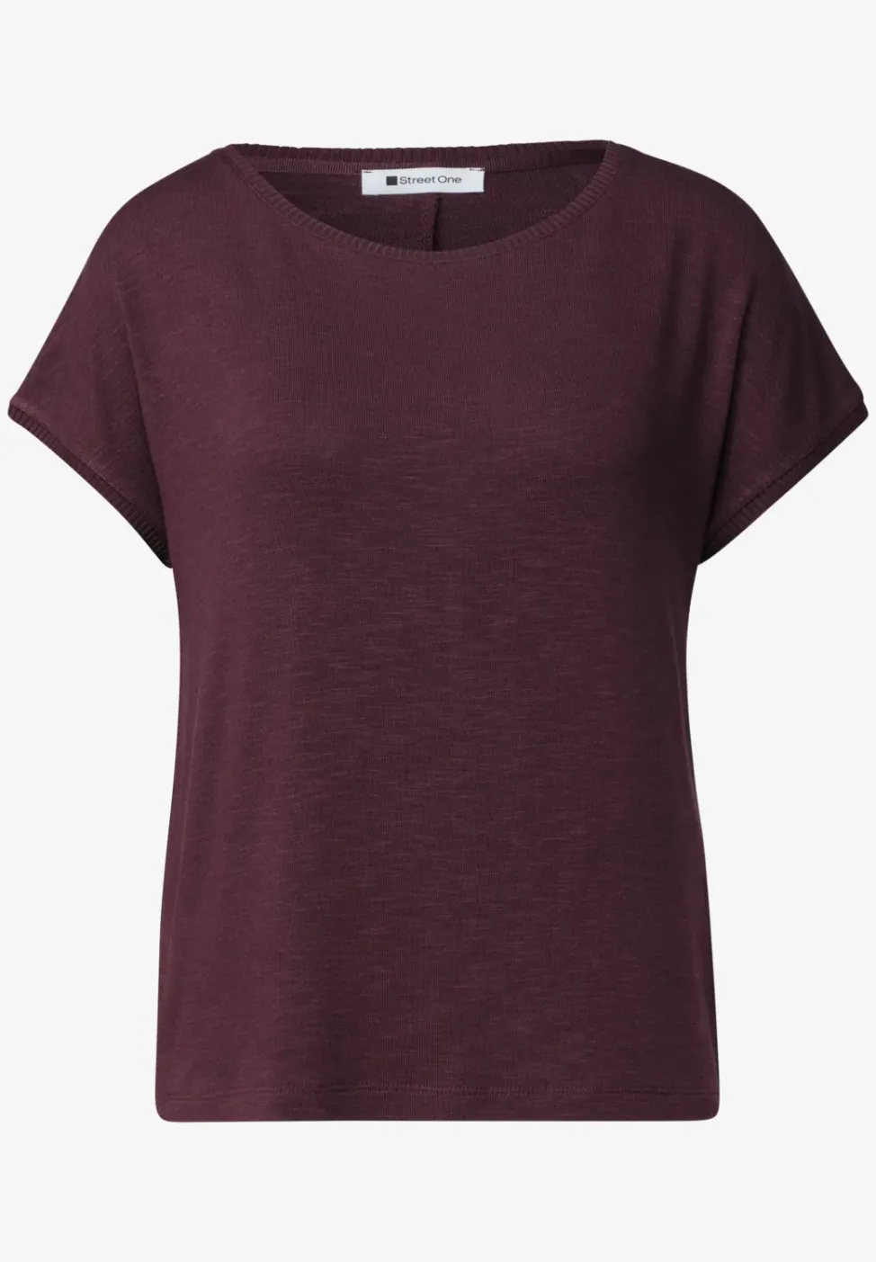 Dropped Shoulder Shirt mit Rundhals