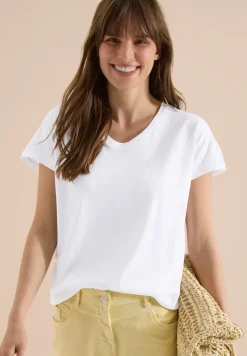 Dropped Shoulder Shirt mit Spitzendetail