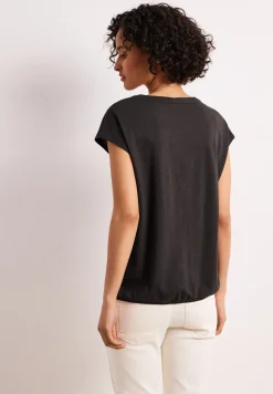 Dropped Shoulder Shirt mit Split Neck