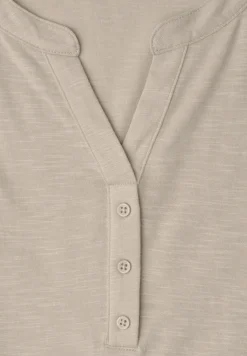 Dropped Shoulder Shirt mit Split Neck