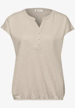 Dropped Shoulder Shirt mit Split Neck