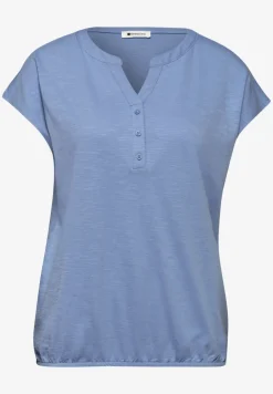 Dropped Shoulder Shirt mit Split Neck