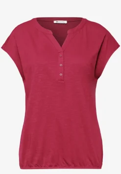 Dropped Shoulder Shirt mit Split Neck