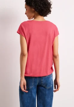 Dropped Shoulder Shirt mit Split Neck
