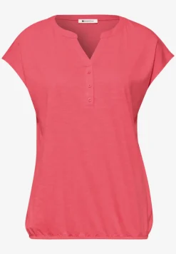 Dropped Shoulder Shirt mit Split Neck