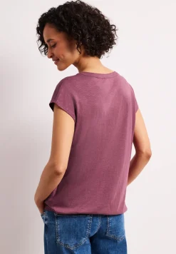 Dropped Shoulder Shirt mit Split Neck