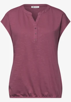 Dropped Shoulder Shirt mit Split Neck