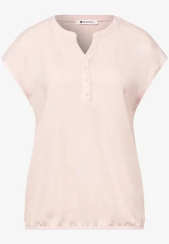 Dropped Shoulder Shirt mit Split Neck