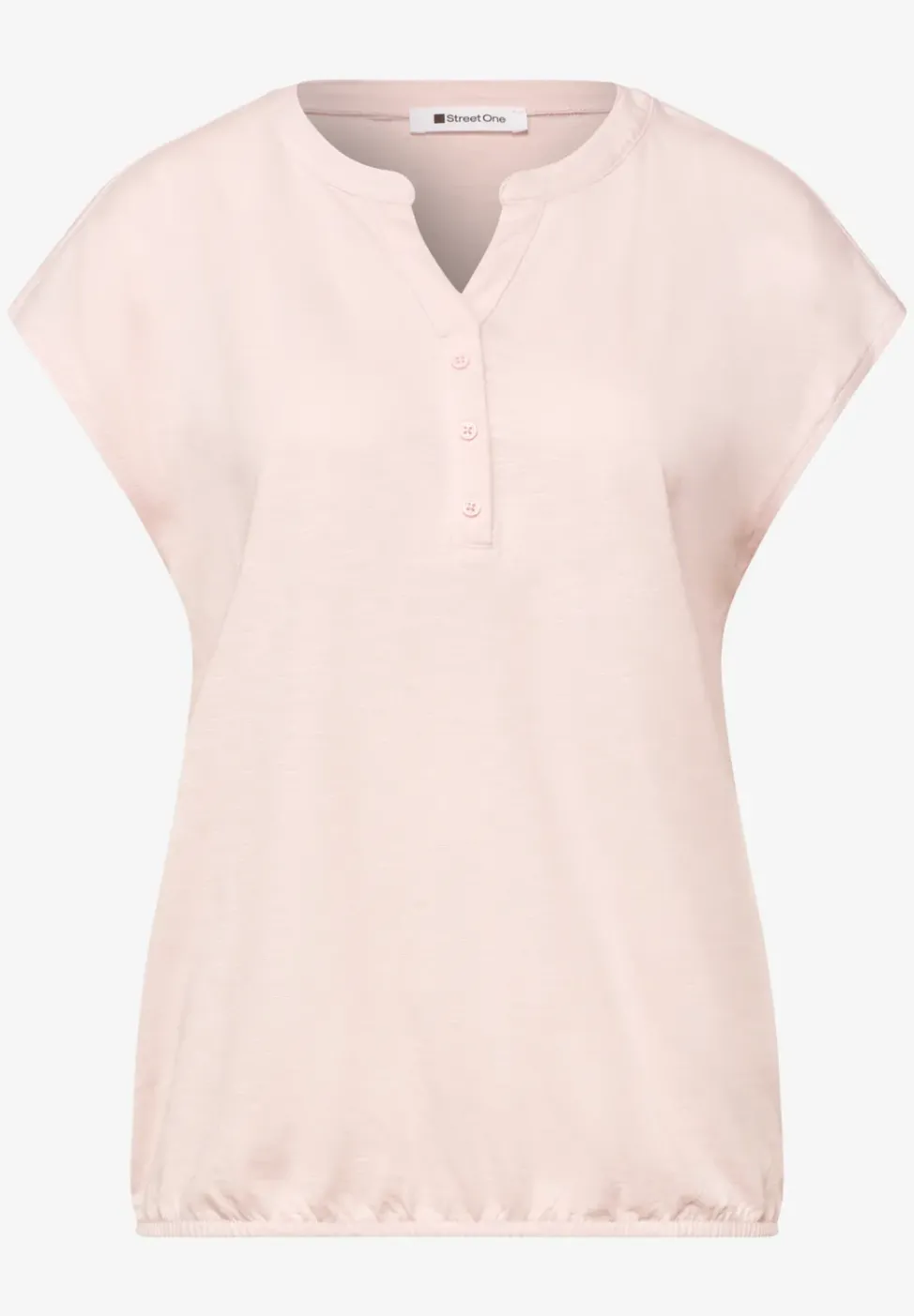 Dropped Shoulder Shirt mit Split Neck