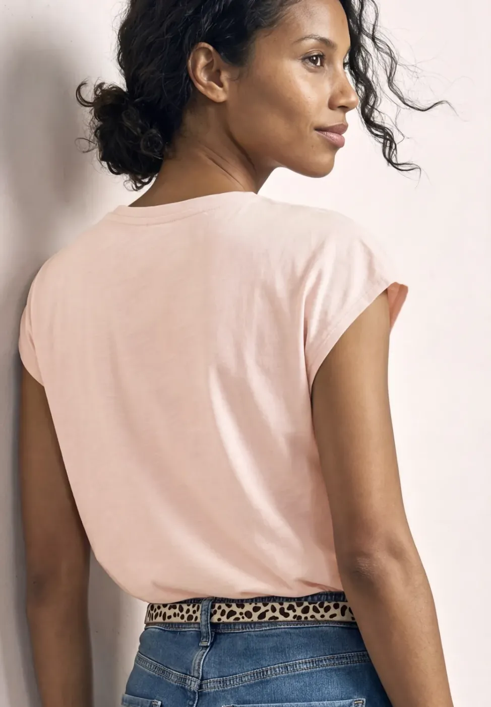 Dropped Shoulder Shirt mit Split Neck