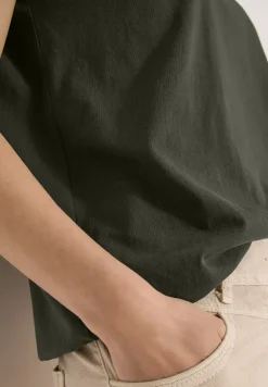 Dropped Shoulder Shirt mit Spitzendetail