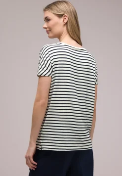 Dropped Shoulder Shirt mit Streifen
