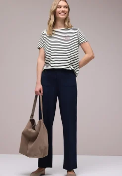 Dropped Shoulder Shirt mit Streifen