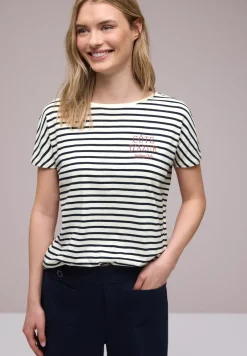 Dropped Shoulder Shirt mit Streifen