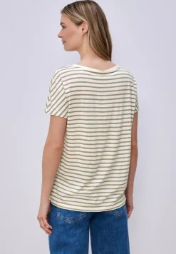 Dropped Shoulder Shirt mit Streifen