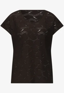 Dropped Shoulder Shirt mit Strukturmix