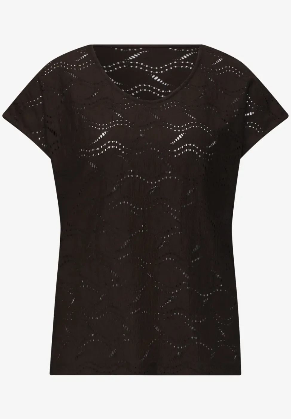 Dropped Shoulder Shirt mit Strukturmix
