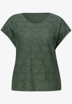 Dropped Shoulder Shirt mit Strukturmix