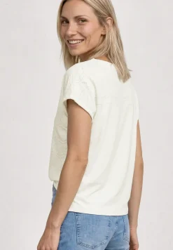 Dropped Shoulder Shirt mit Strukturmix