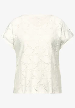 Dropped Shoulder Shirt mit Strukturmix
