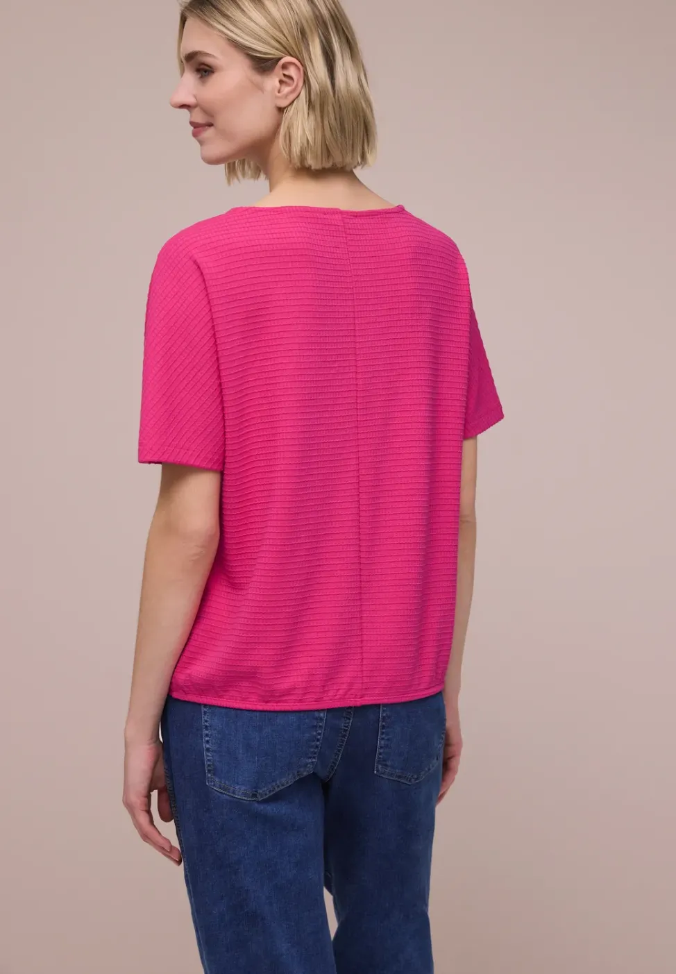 Dropped Shoulder Shirt mit Struktur