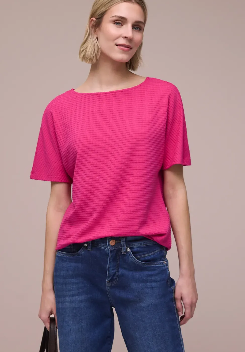 Dropped Shoulder Shirt mit Struktur