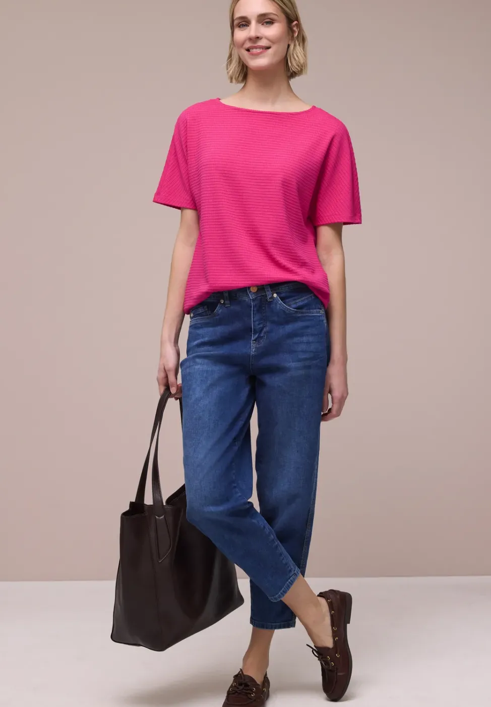 Dropped Shoulder Shirt mit Struktur