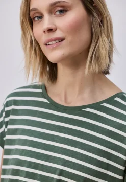 Dropped Shoulder Shirt mit Streifen