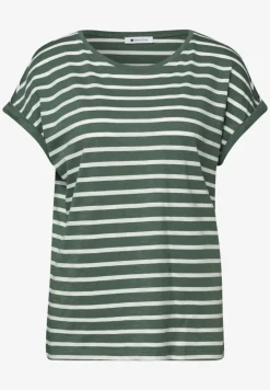 Dropped Shoulder Shirt mit Streifen