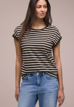 Dropped Shoulder Shirt mit Streifen