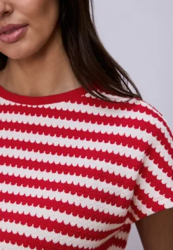 Dropped Shoulder Shirt mit Streifen