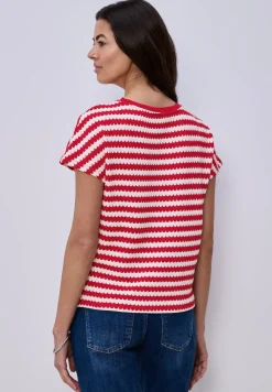 Dropped Shoulder Shirt mit Streifen