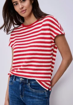 Dropped Shoulder Shirt mit Streifen