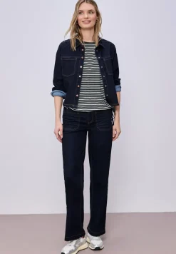 Dropped Shoulder Shirt mit Streifen