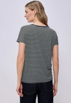 Dropped Shoulder Shirt mit Streifen