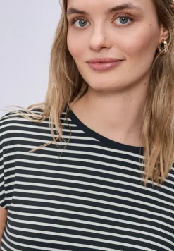 Dropped Shoulder Shirt mit Streifen