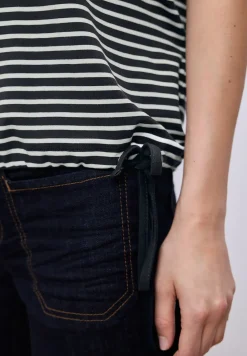 Dropped Shoulder Shirt mit Streifen