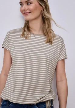 Dropped Shoulder Shirt mit Streifen