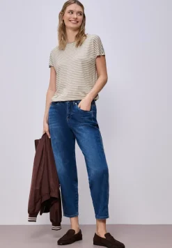 Dropped Shoulder Shirt mit Streifen