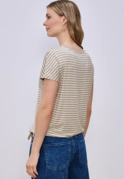 Dropped Shoulder Shirt mit Streifen