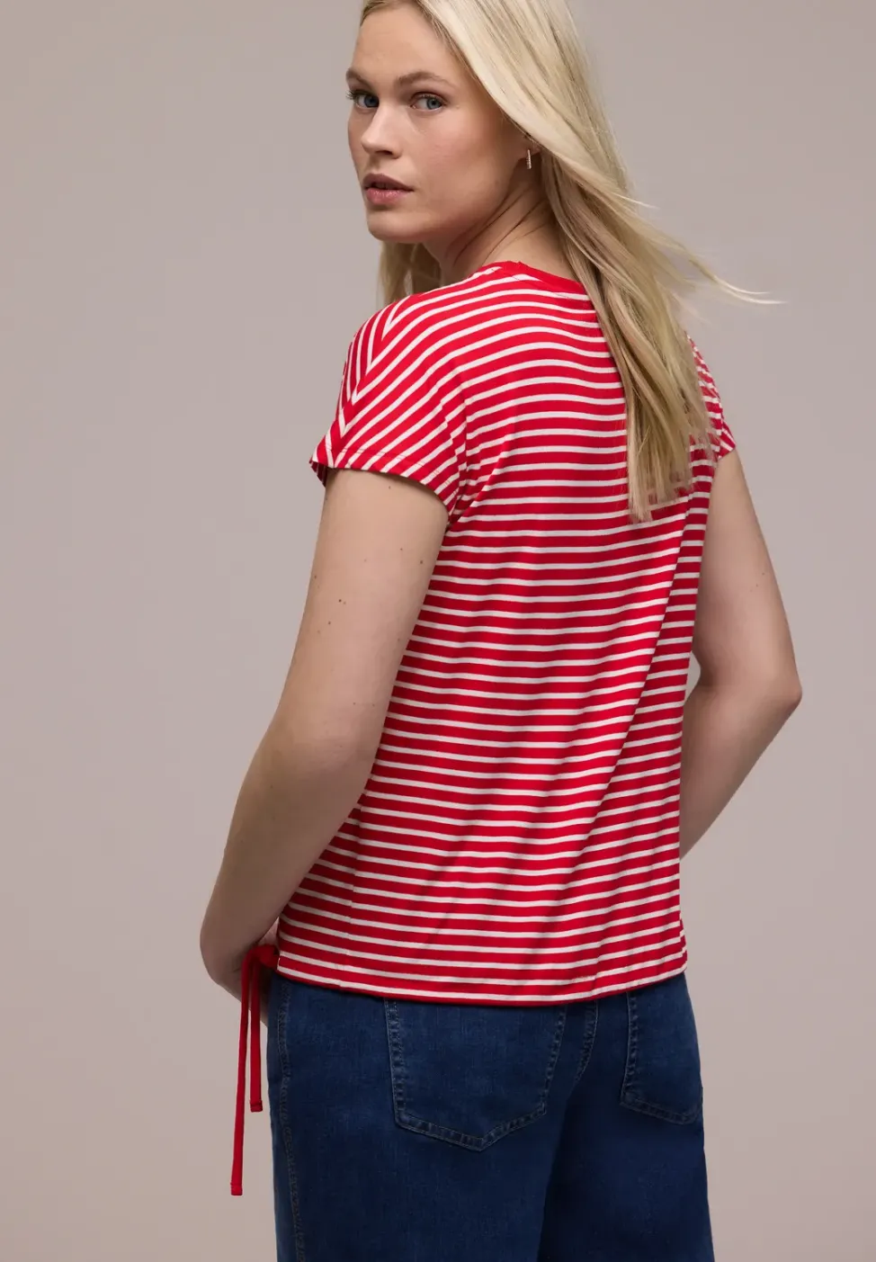 Dropped Shoulder Shirt mit Streifen