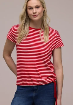 Dropped Shoulder Shirt mit Streifen