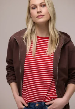 Dropped Shoulder Shirt mit Streifen