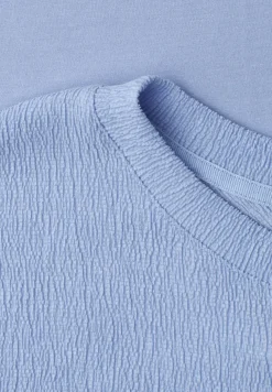 Dropped Shoulder Shirt mit Strukturmix