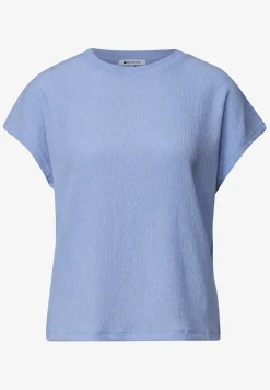 Dropped Shoulder Shirt mit Strukturmix