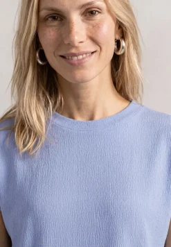 Dropped Shoulder Shirt mit Strukturmix