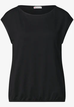 Dropped Shoulder Shirt mit U-Boot-Ausschnitt