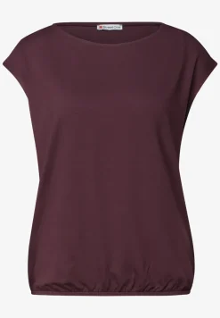 Dropped Shoulder Shirt mit U-Boot-Ausschnitt
