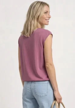 Dropped Shoulder Shirt mit U-Boot-Ausschnitt