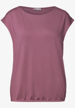 Dropped Shoulder Shirt mit U-Boot-Ausschnitt
